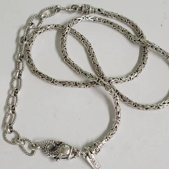 VTG SARDA STERLING SILVER 20.5 INCH NECKLACE 925 23.5g
